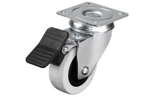 ERSA 50X20 GRİ ÇİFT BİLYALI TABLALI FRENLİ TEKER ( MİNUMUM SİP. : 4 ADET)